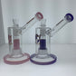 Phoenix 8" Side Neck Bubbler w/ Matrix Perc & Color Accents