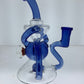 8" Color Recycler w/ Showerhead Perc & Flower Marble
