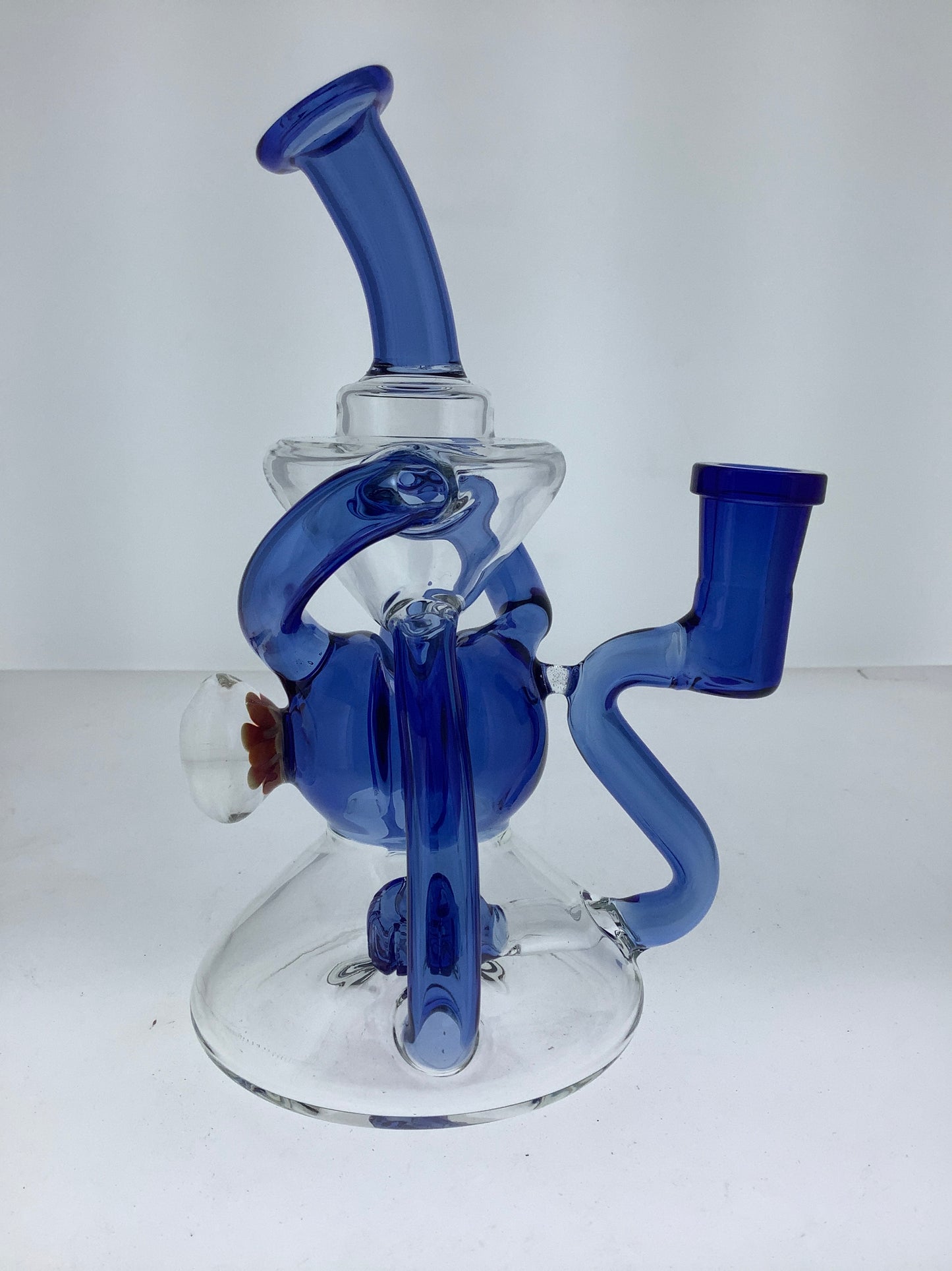 8" Color Recycler w/ Showerhead Perc & Flower Marble
