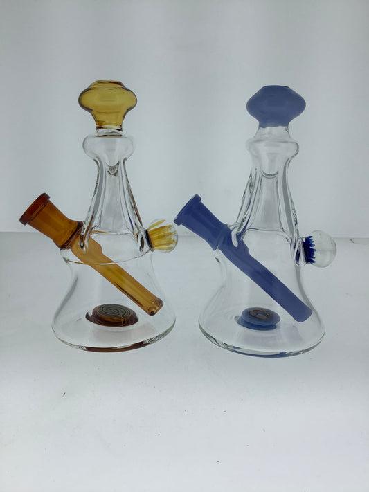 7" Pass Through Rig w/ Color Accents & Marble