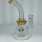 7.5" Bent Neck Rig w/ Showerhead Perc & Elephant Marble