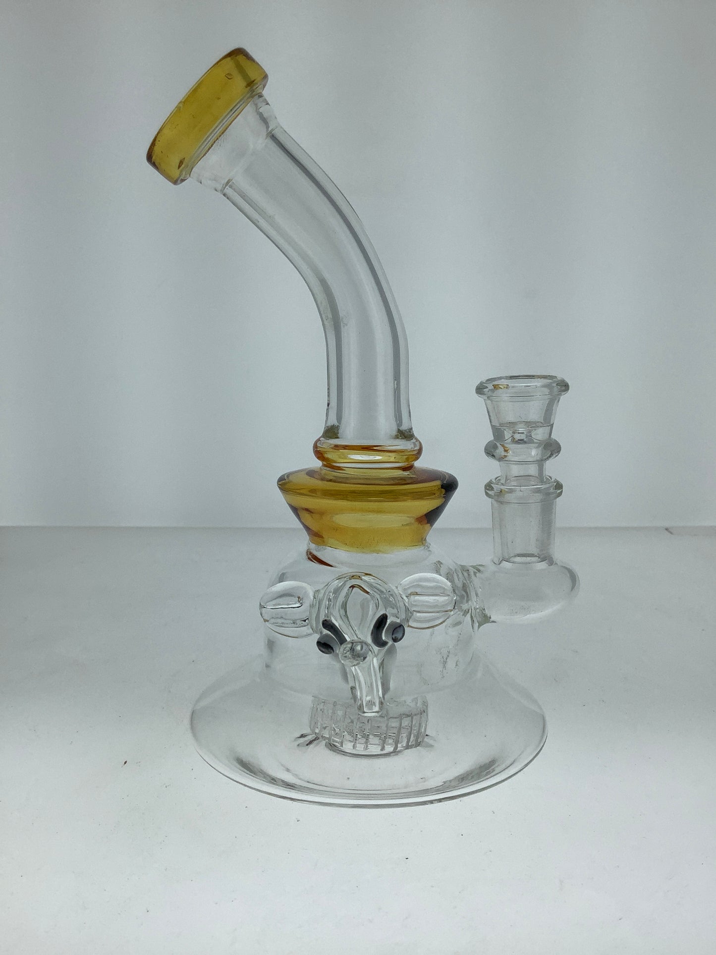 7.5" Bent Neck Rig w/ Showerhead Perc & Elephant Marble