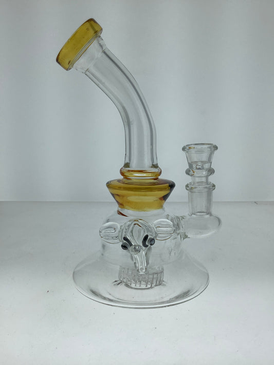 7.5" Bent Neck Rig w/ Showerhead Perc & Elephant Marble