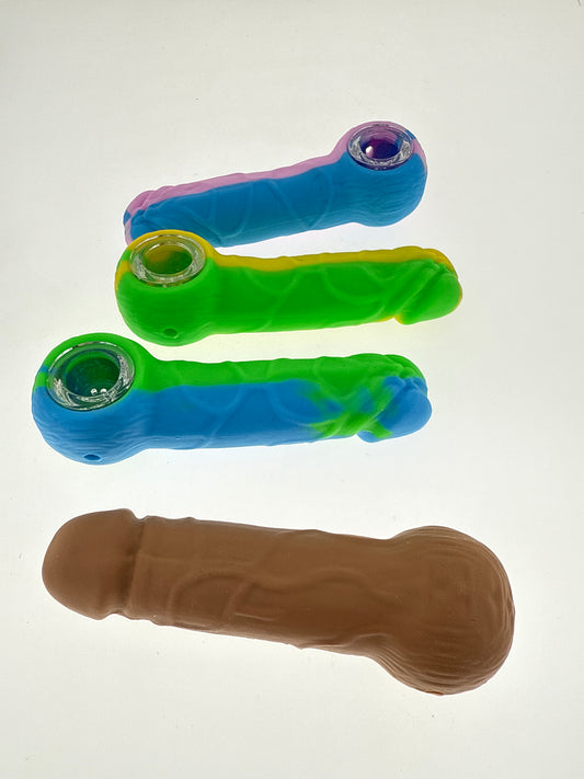 Penis Silicone Hand Pipe