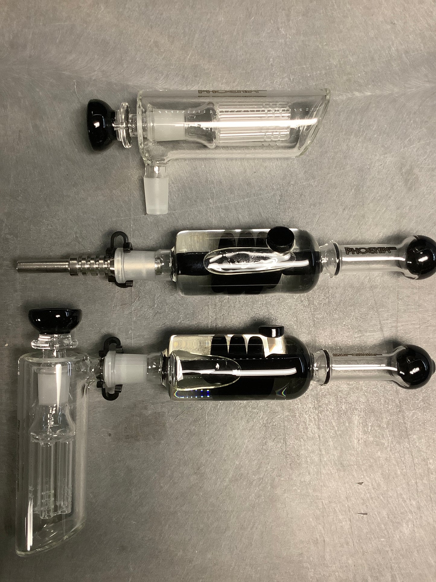 Phoenix 6 Arm Perc Hand Pipe w/ Glycerin Coil