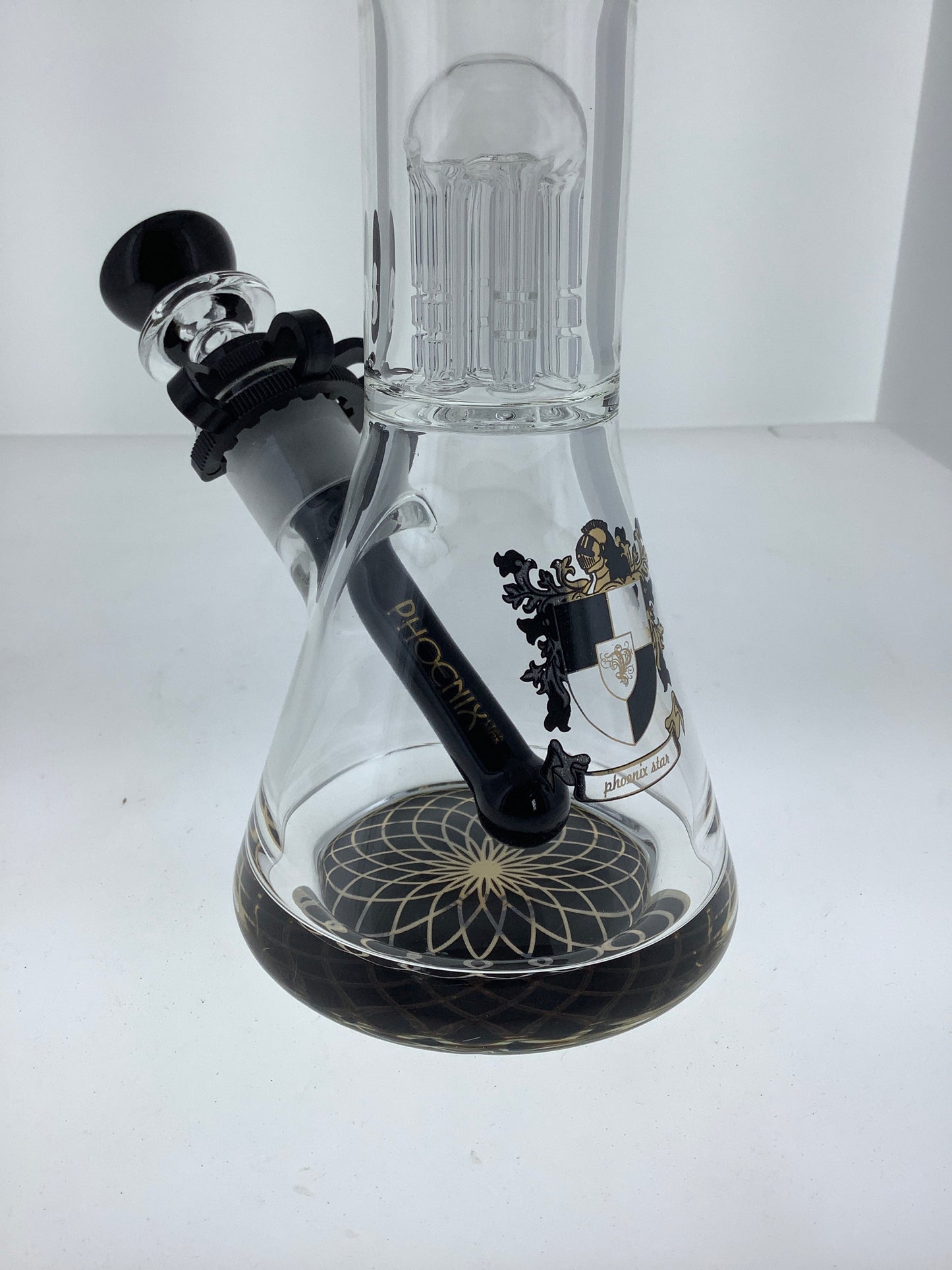Phoenix 13" Beaker w/ Tree Arm Perc & Splash Guard