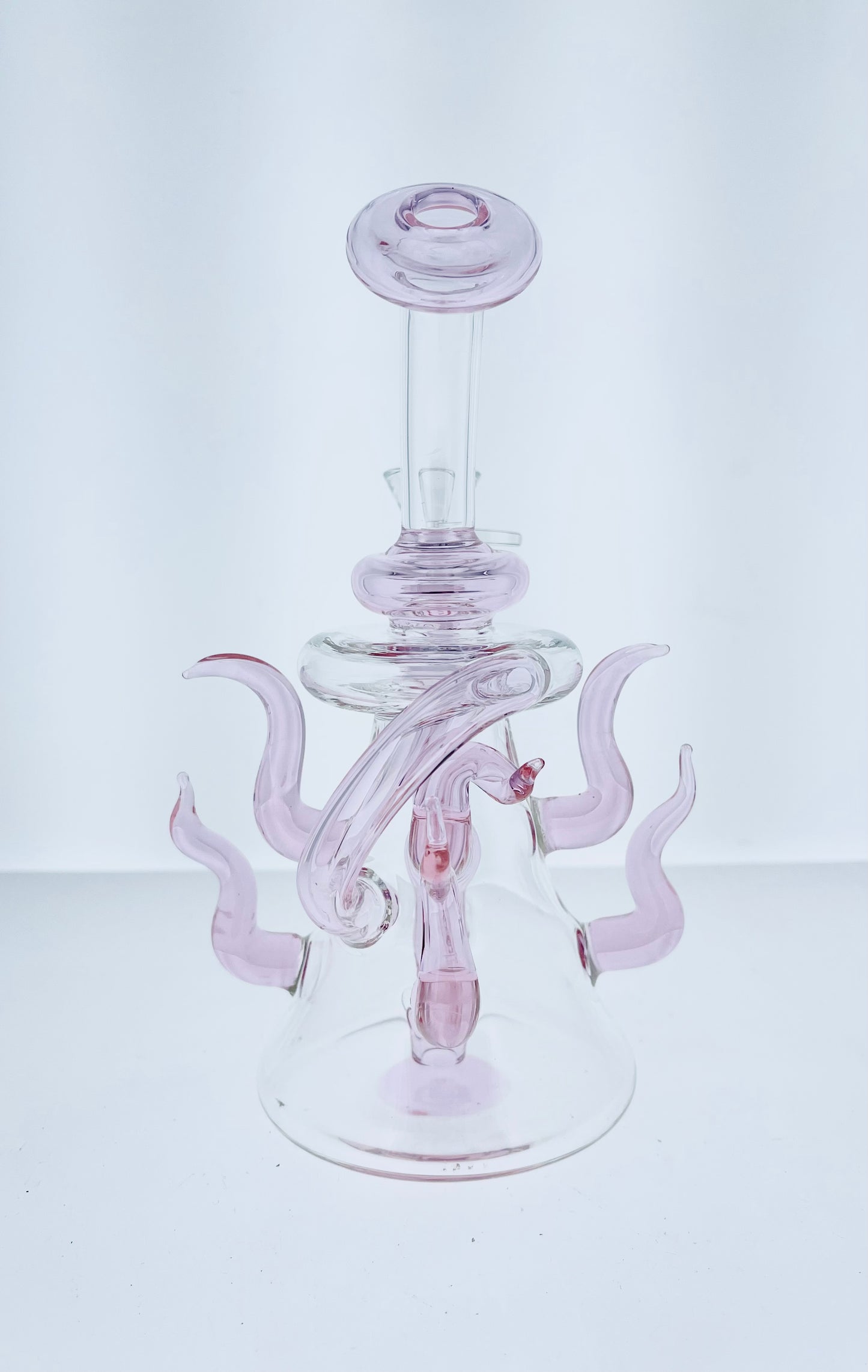 8" Bent Neck Rig w/ Color Horns