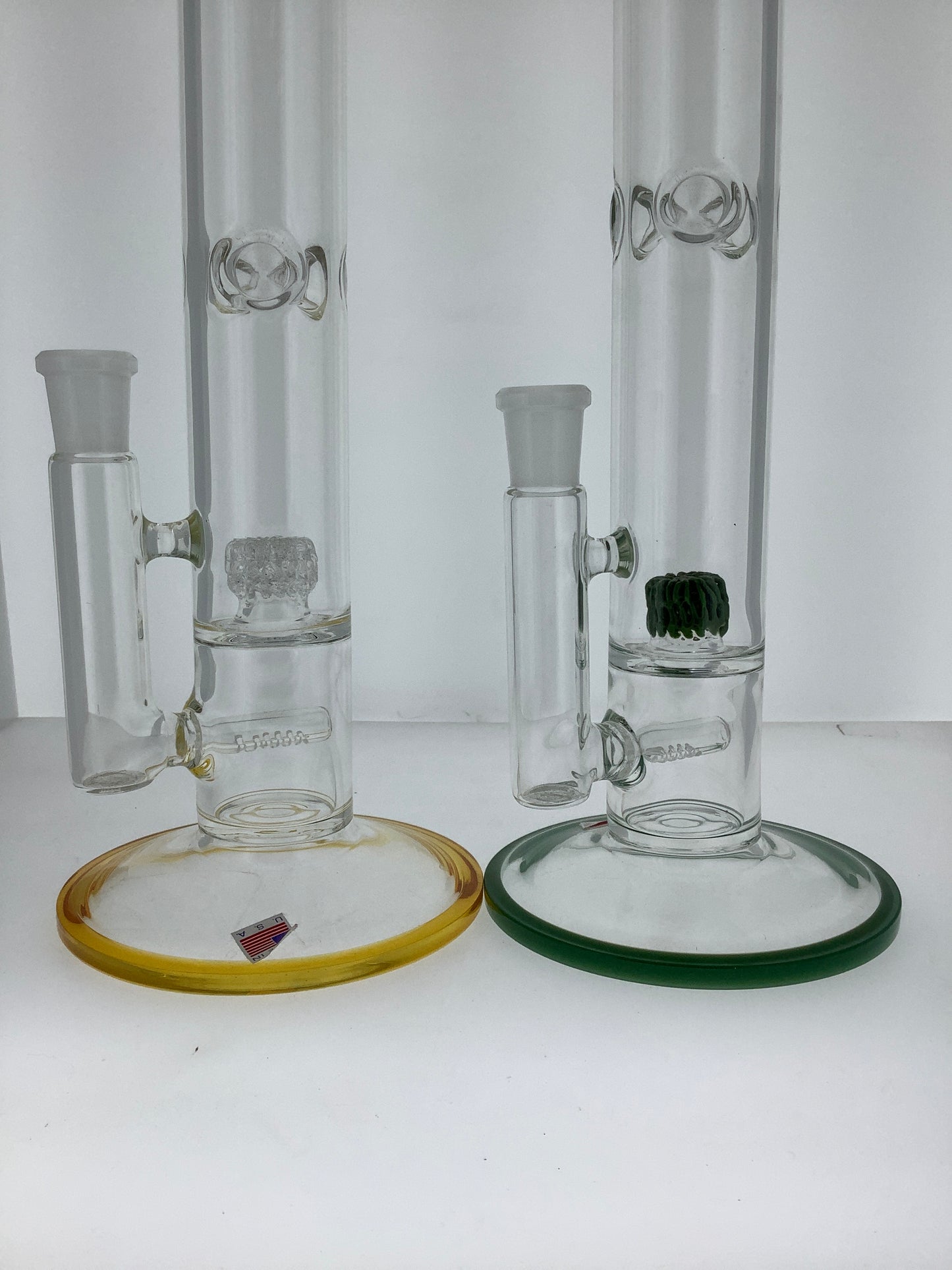 King Volcano 18" Straight Tube w/ Stem line & Rock Candy Perc