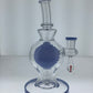 8" Rig w/ Color Suspended Ball & Showerhead Perc