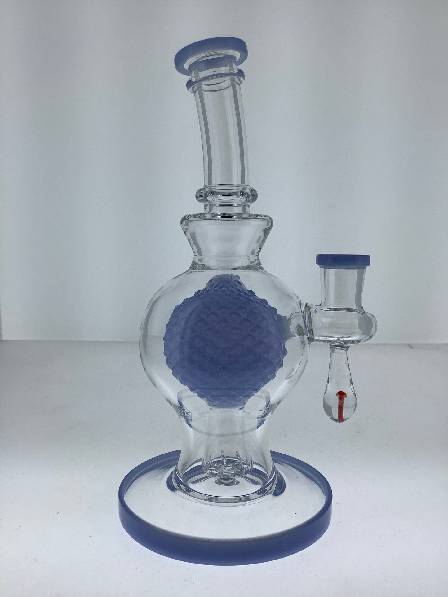 8" Rig w/ Color Suspended Ball & Showerhead Perc