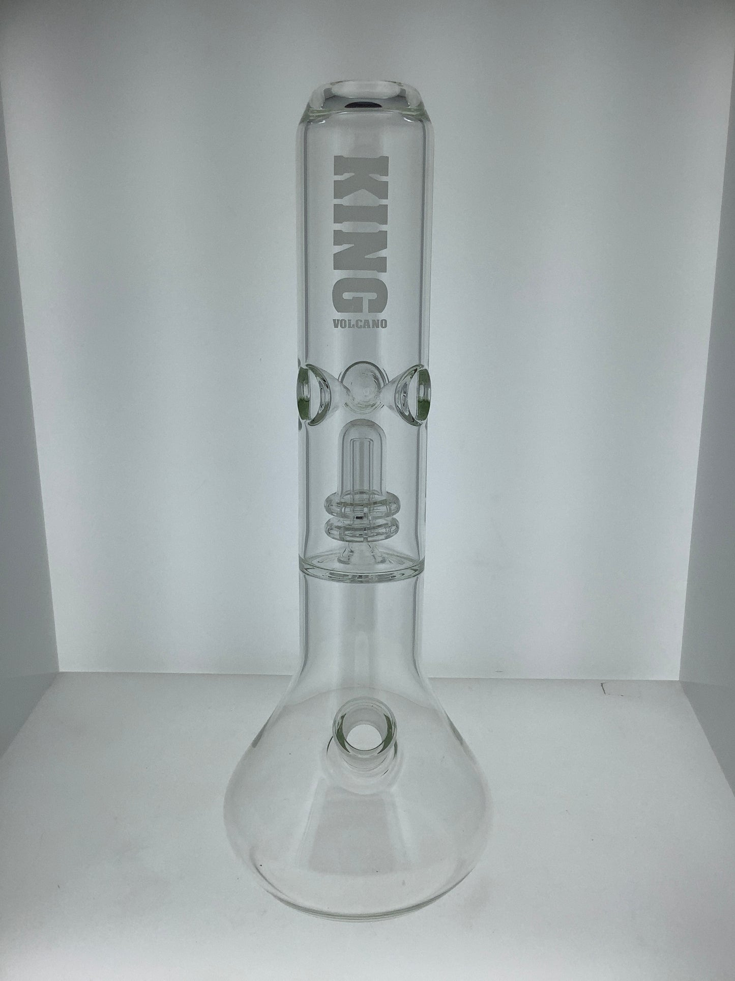 King Volcano 65mm Beaker w/ Perc & Ice Catch
