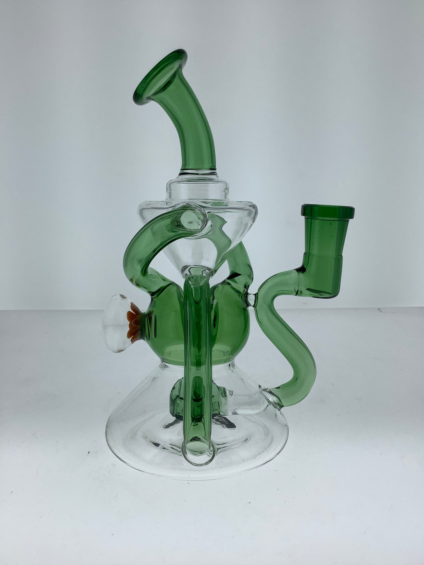 8" Color Recycler w/ Showerhead Perc & Flower Marble