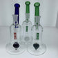 King Volcano Rig with Color Mouthpiece and Brain Looking Perc
