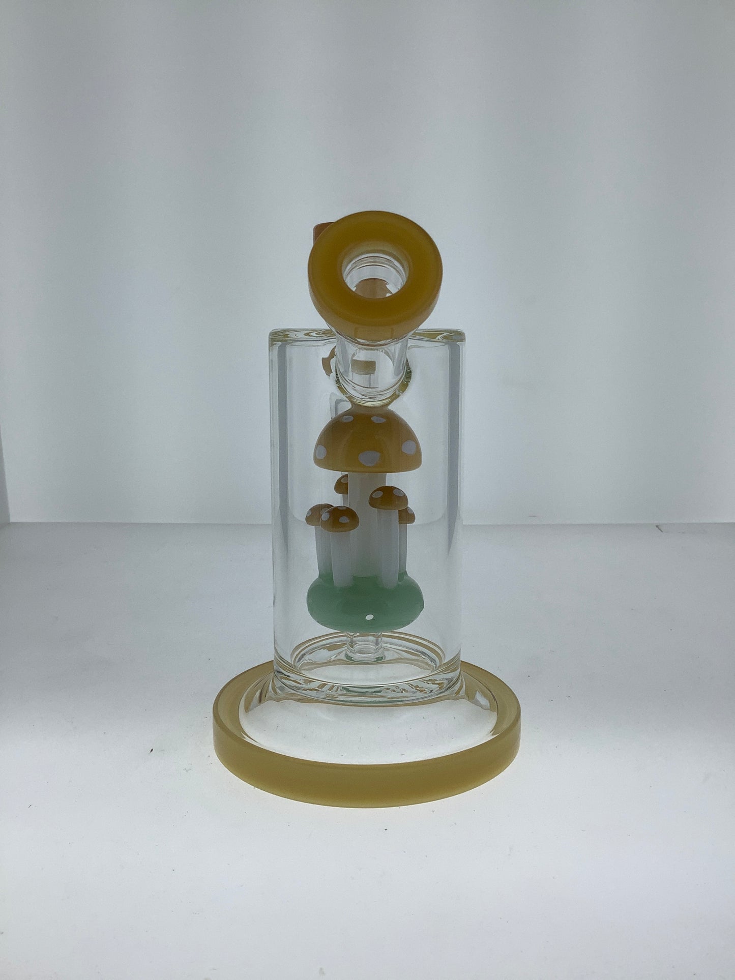 7" Bent Neck Mushroom Rig w/ Banger Holder