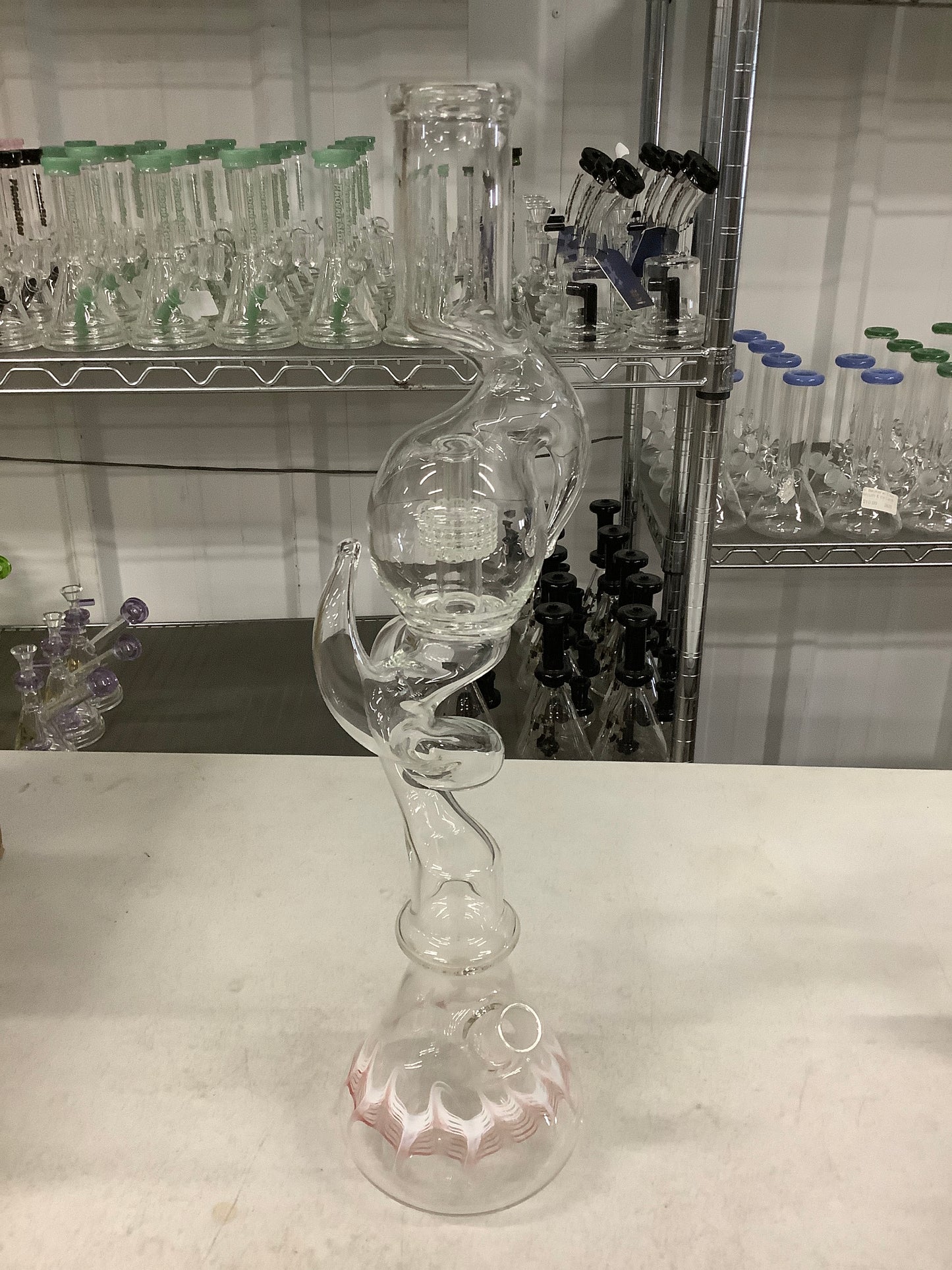 23” Triple Kink Showerhead Wrap Rake Beaker