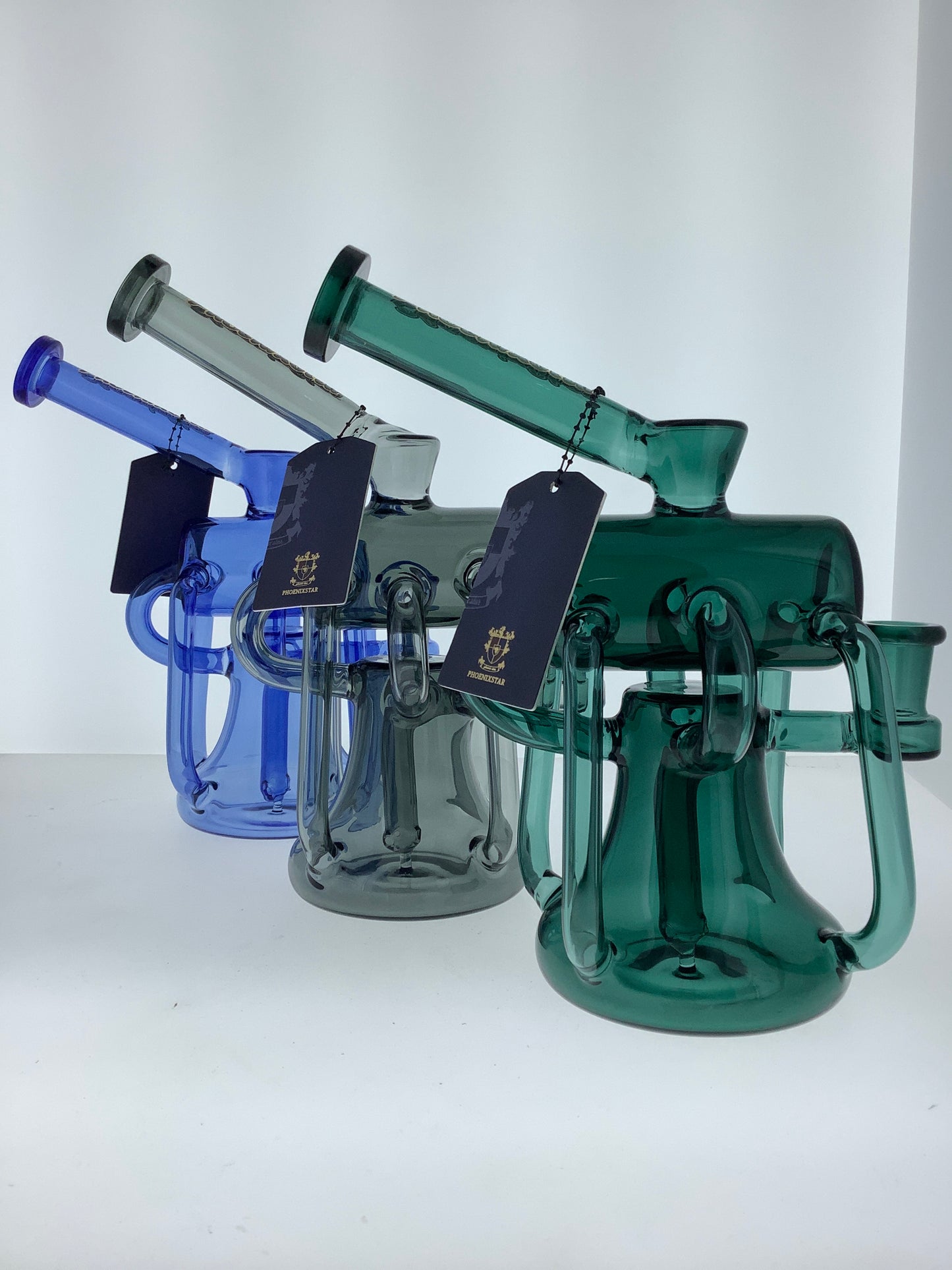 Phoenix 8" Full Color Recycler Rig w/ Dual Uptake