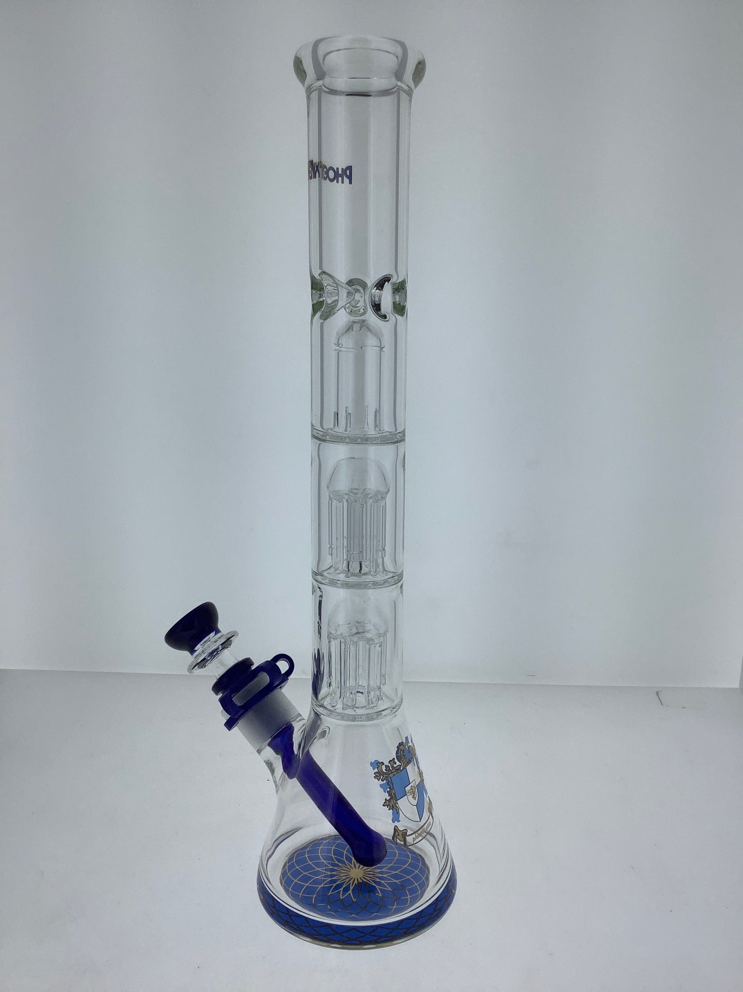 Phoenix 13" Beaker w/ Tree Arm Perc & Splash Guard