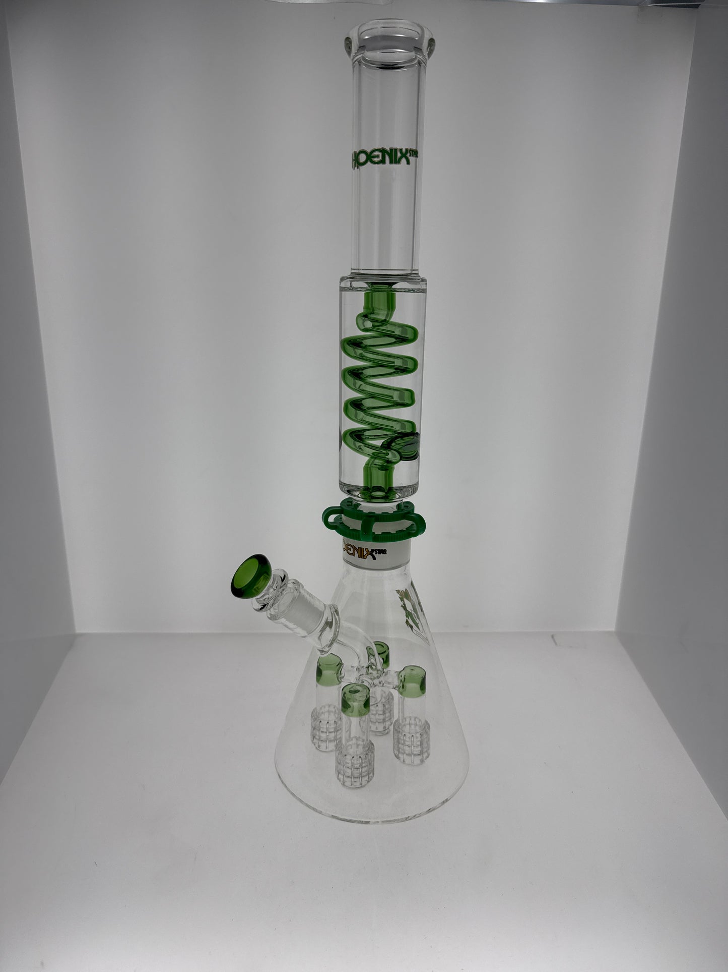 Phoenix 18" Glycerin Beaker w/ Quad Showerhead Perc
