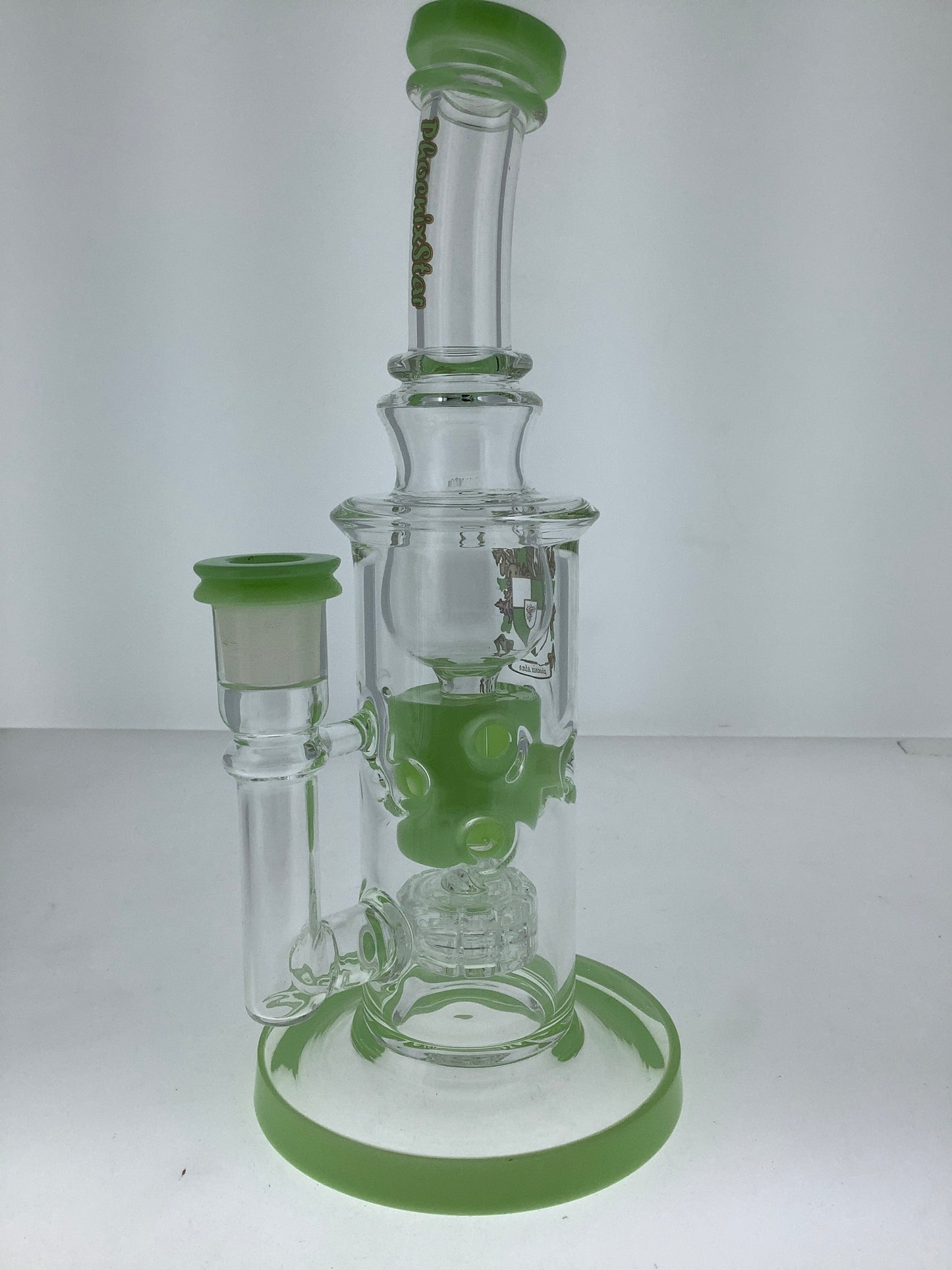 10" Phoenix Bent Neck Rig w/ Straight Fab & Matrix Perc w/ logo