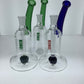 King Volcano Rig with Color Mouthpiece and Brain Looking Perc