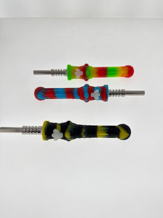 Bee Honey Straw Silicone Nectar Collector