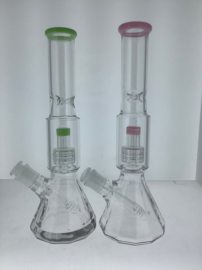 13" Diamond Base Beaker w/ Color Perc
