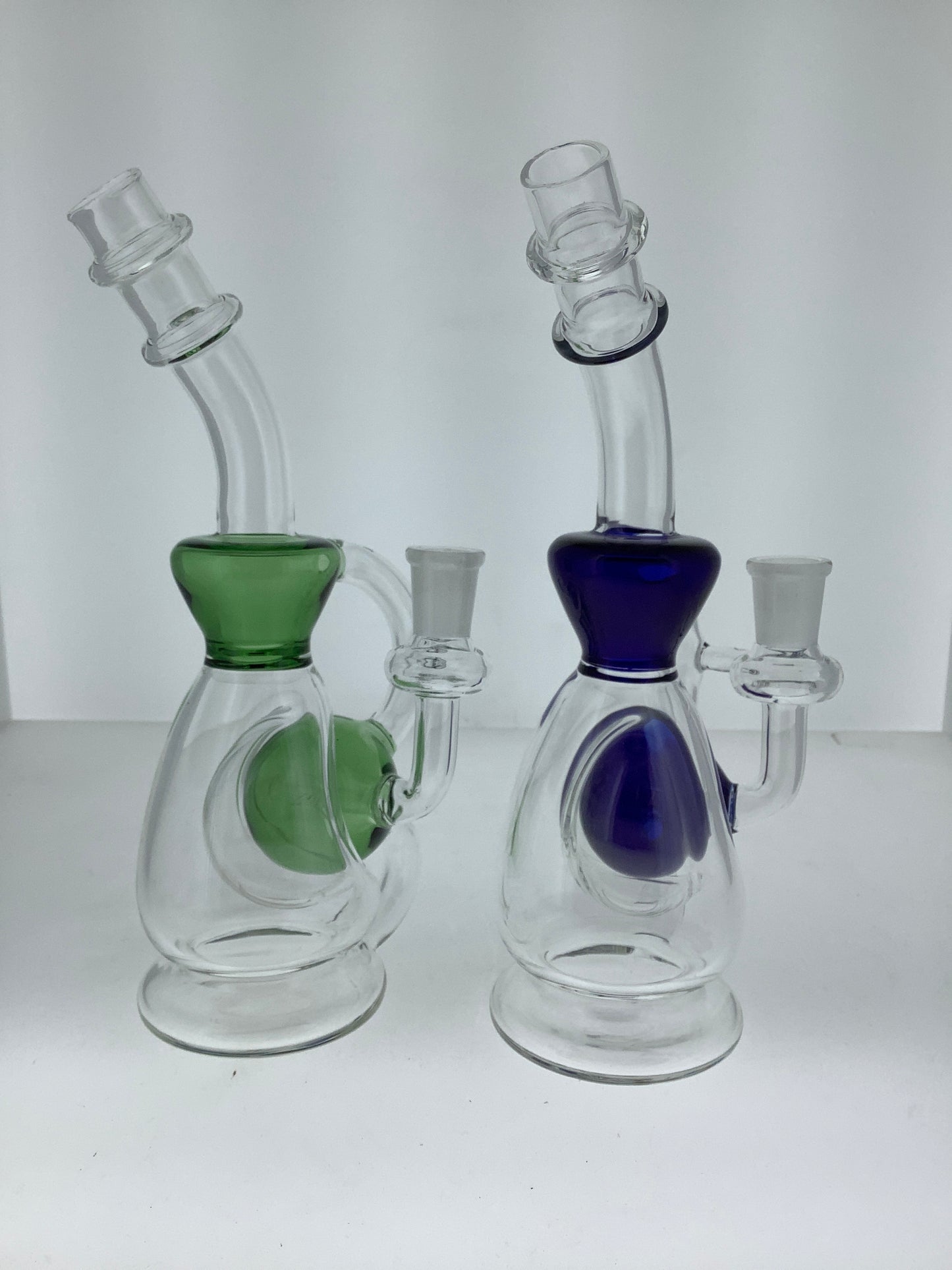 9" Color Ball Bent Neck Recycler