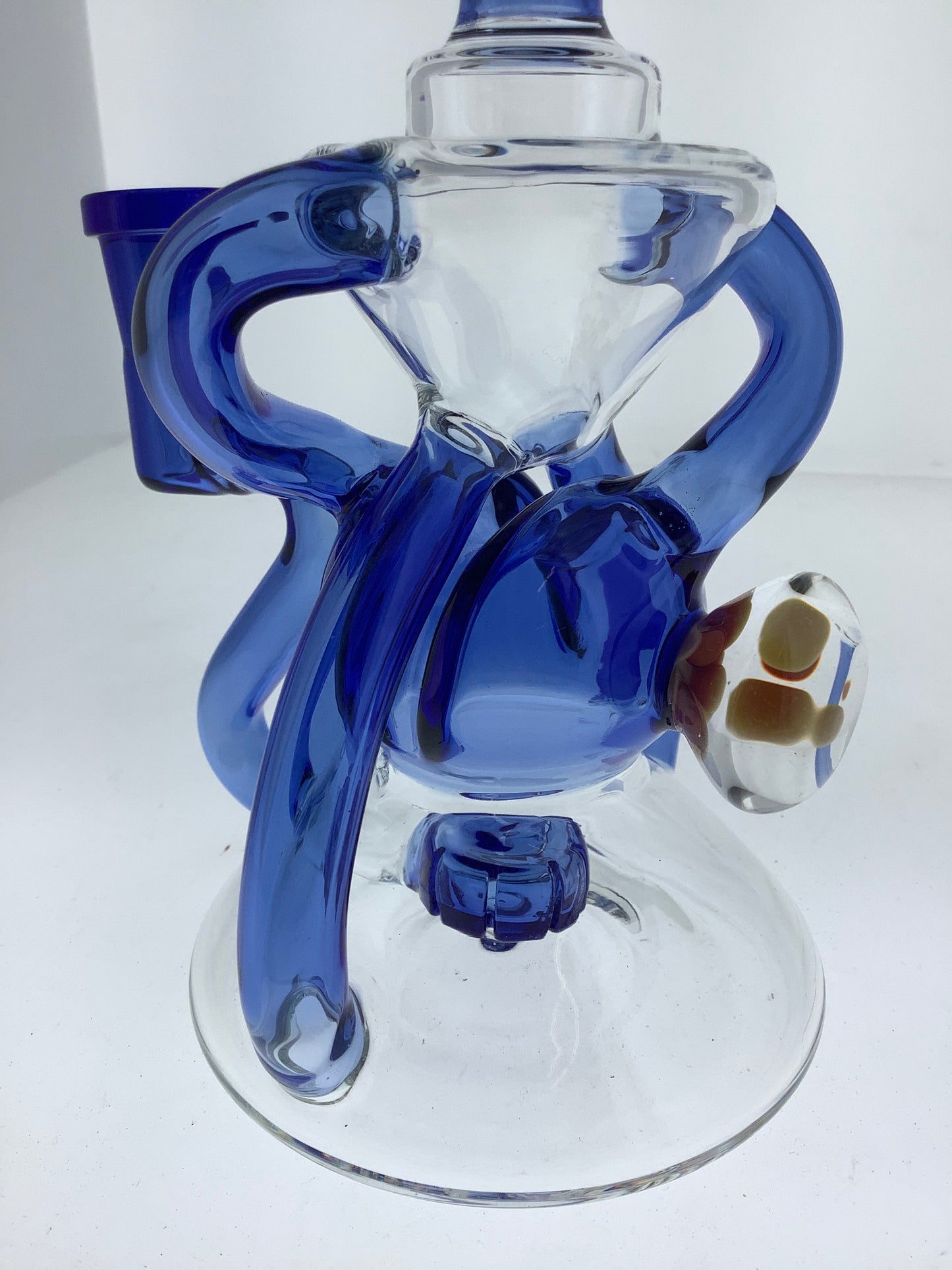 8" Color Recycler w/ Showerhead Perc & Flower Marble