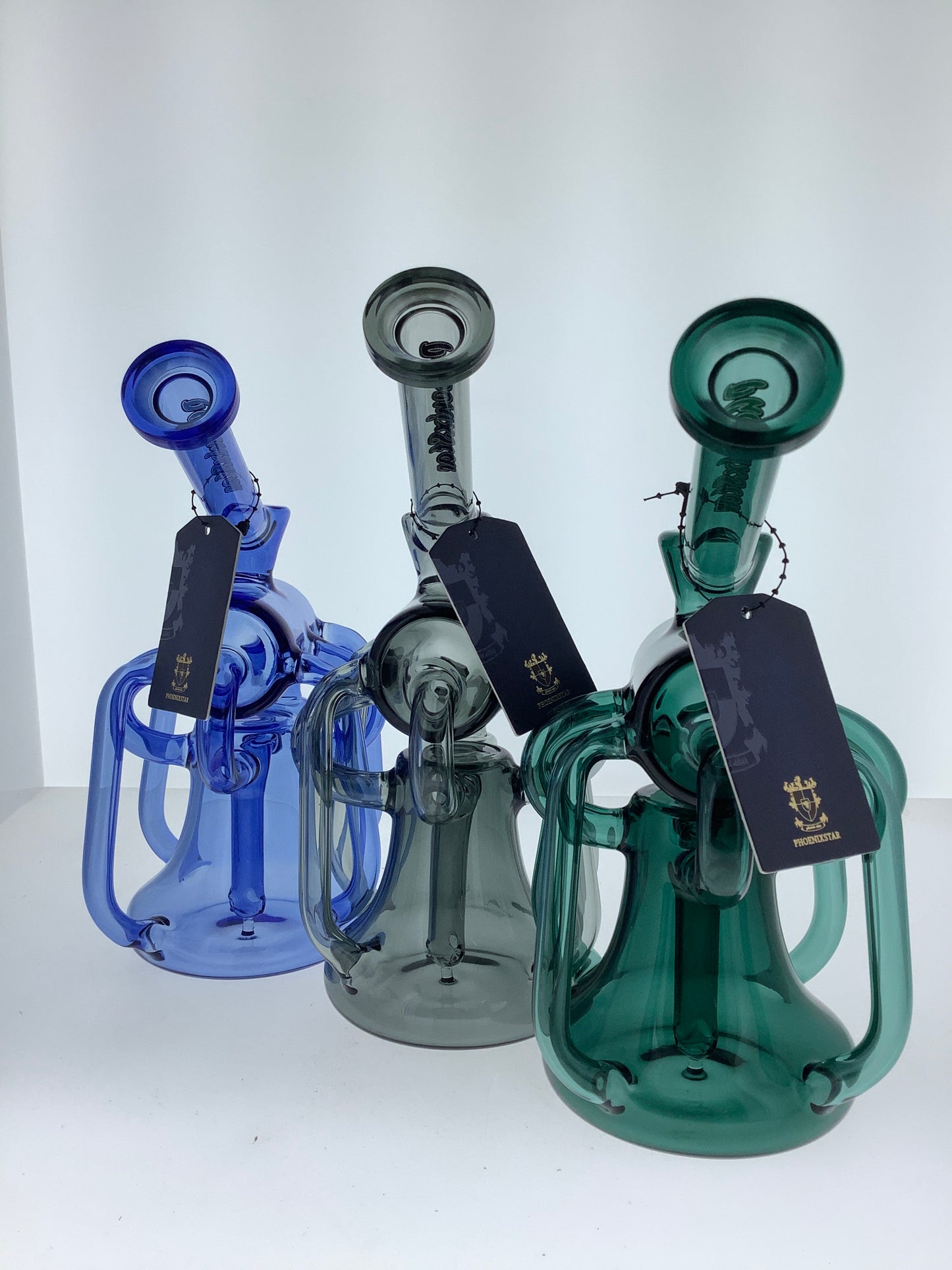 Phoenix 8" Full Color Recycler Rig w/ Dual Uptake