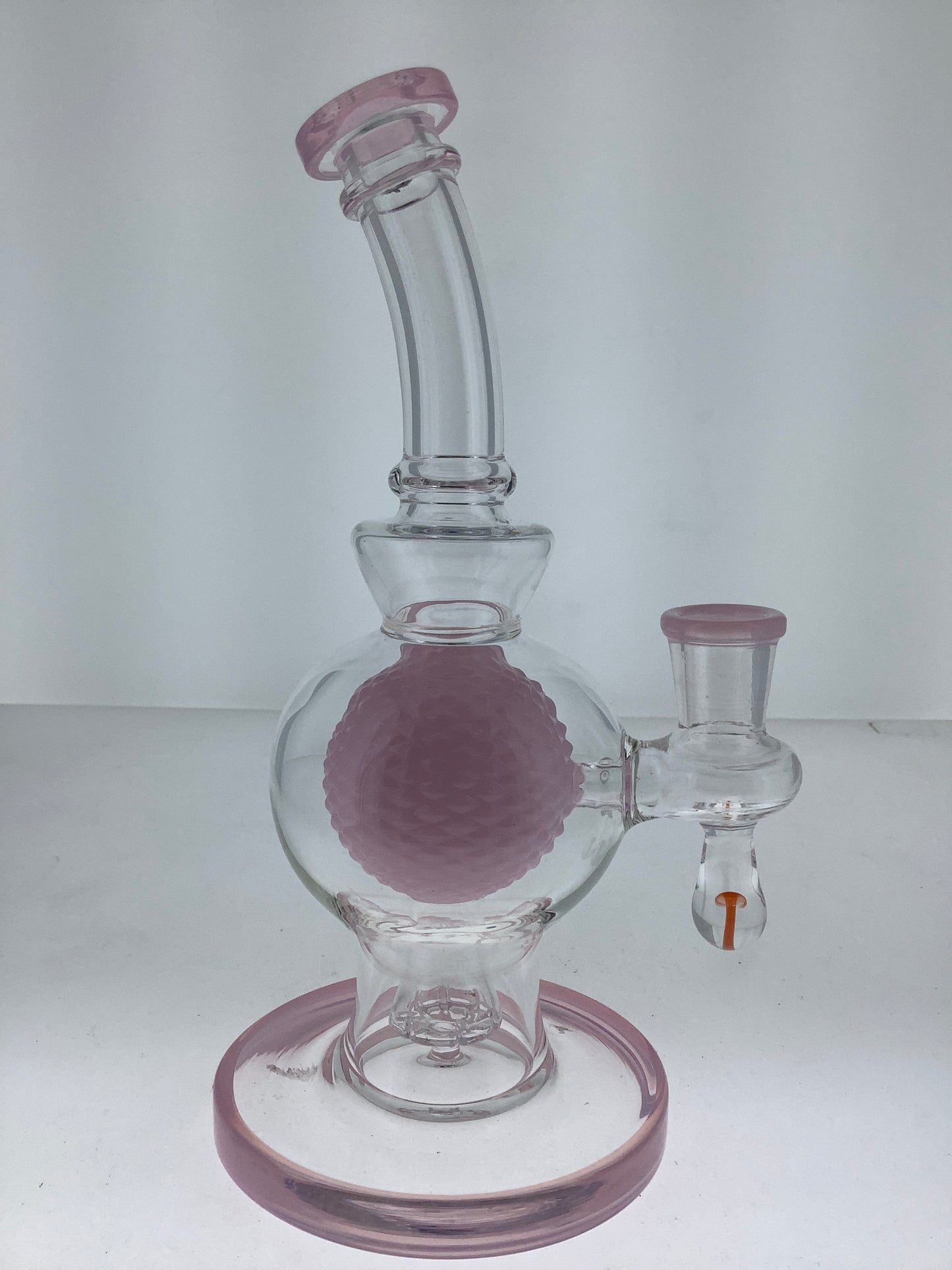 8" Rig w/ Color Suspended Ball & Showerhead Perc