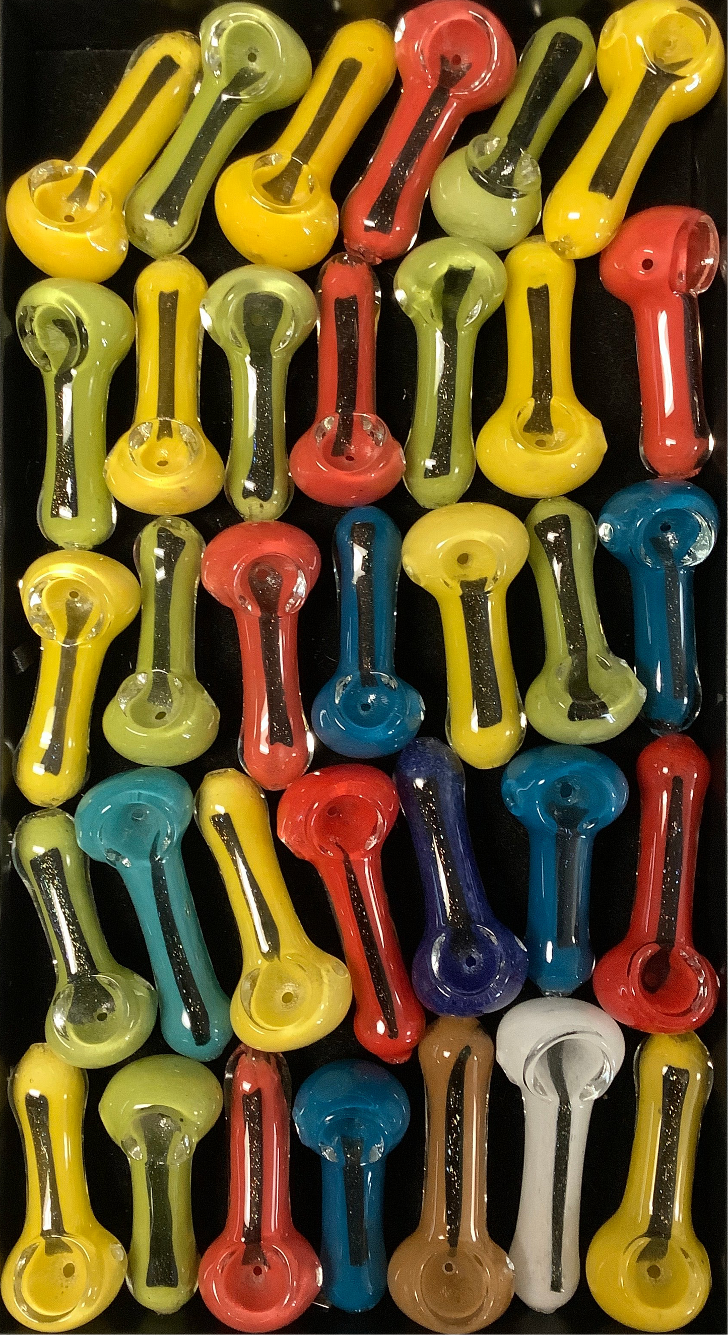 Frit Hand Pipe w/ Dicro Strip