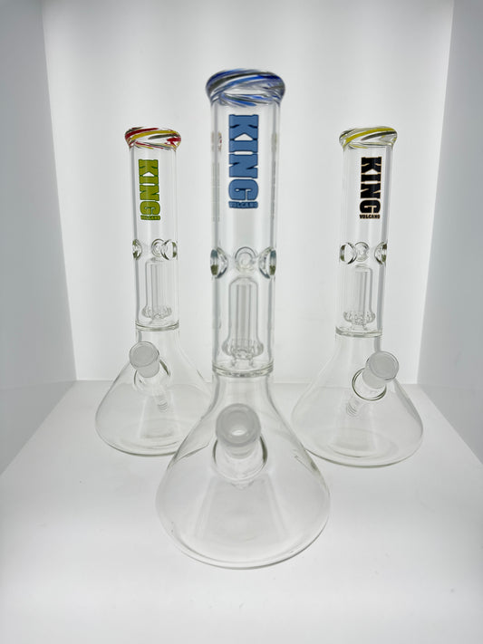 King Volcano Showehead Beaker with Color