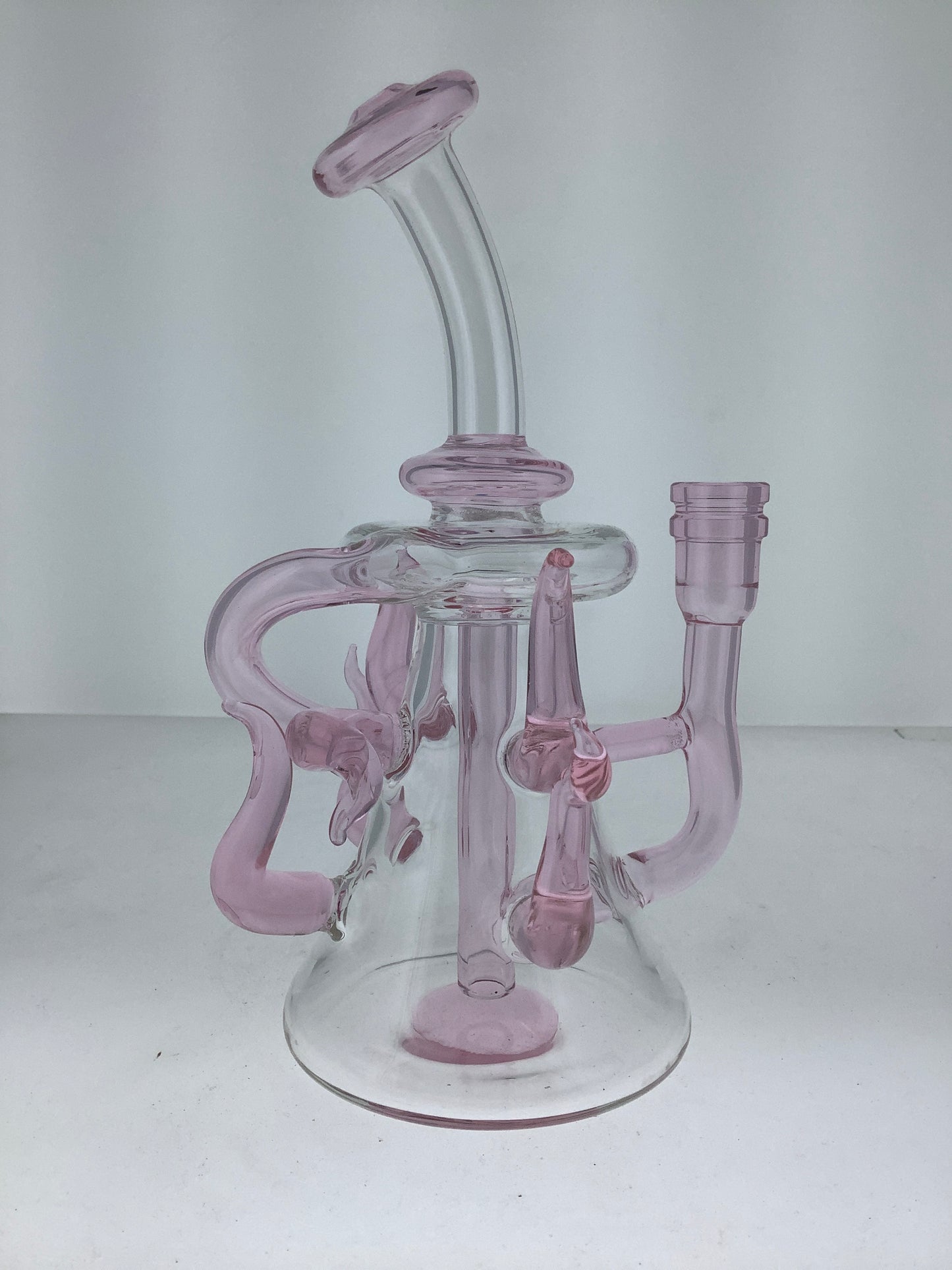 8" Bent Neck Rig w/ Color Horns