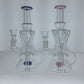 8" Double Uptake Recycler w/ Showerhead Perc & Pass Through
