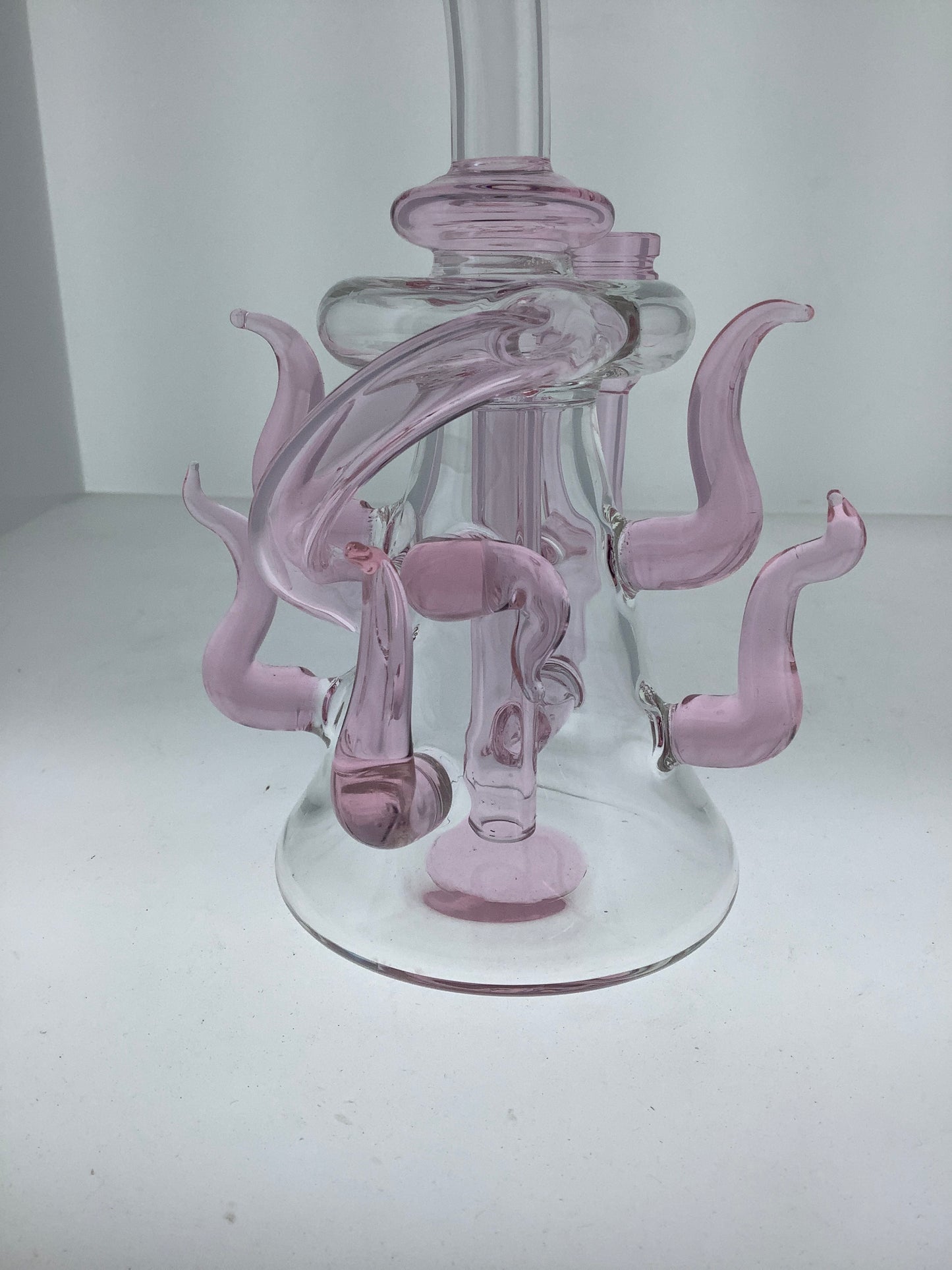 8" Bent Neck Rig w/ Color Horns