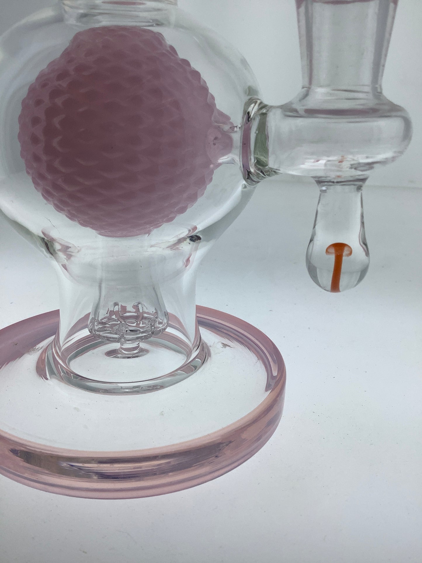 8" Rig w/ Color Suspended Ball & Showerhead Perc