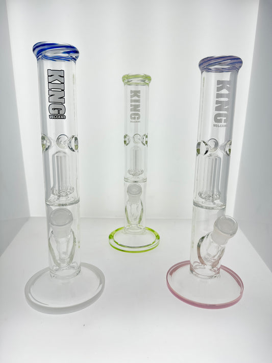 King Volcano 50x5 Showerhead Straight with Color