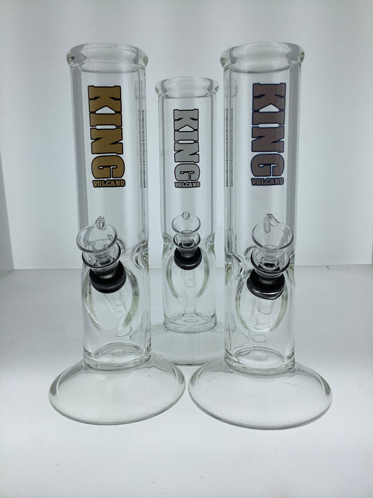 King Volcano 9mm Ice Catcher Tube Water Pipe Assorted Colors 8.5"