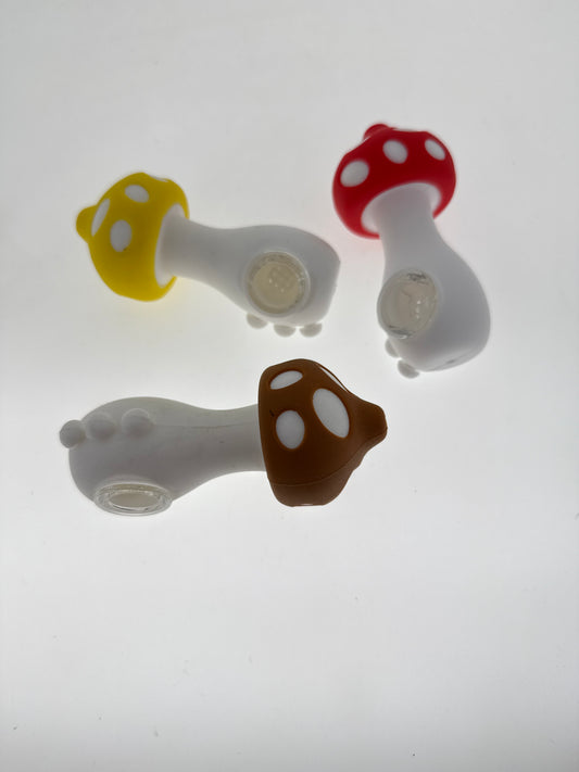 Mushroom Silicone Hand Pipe