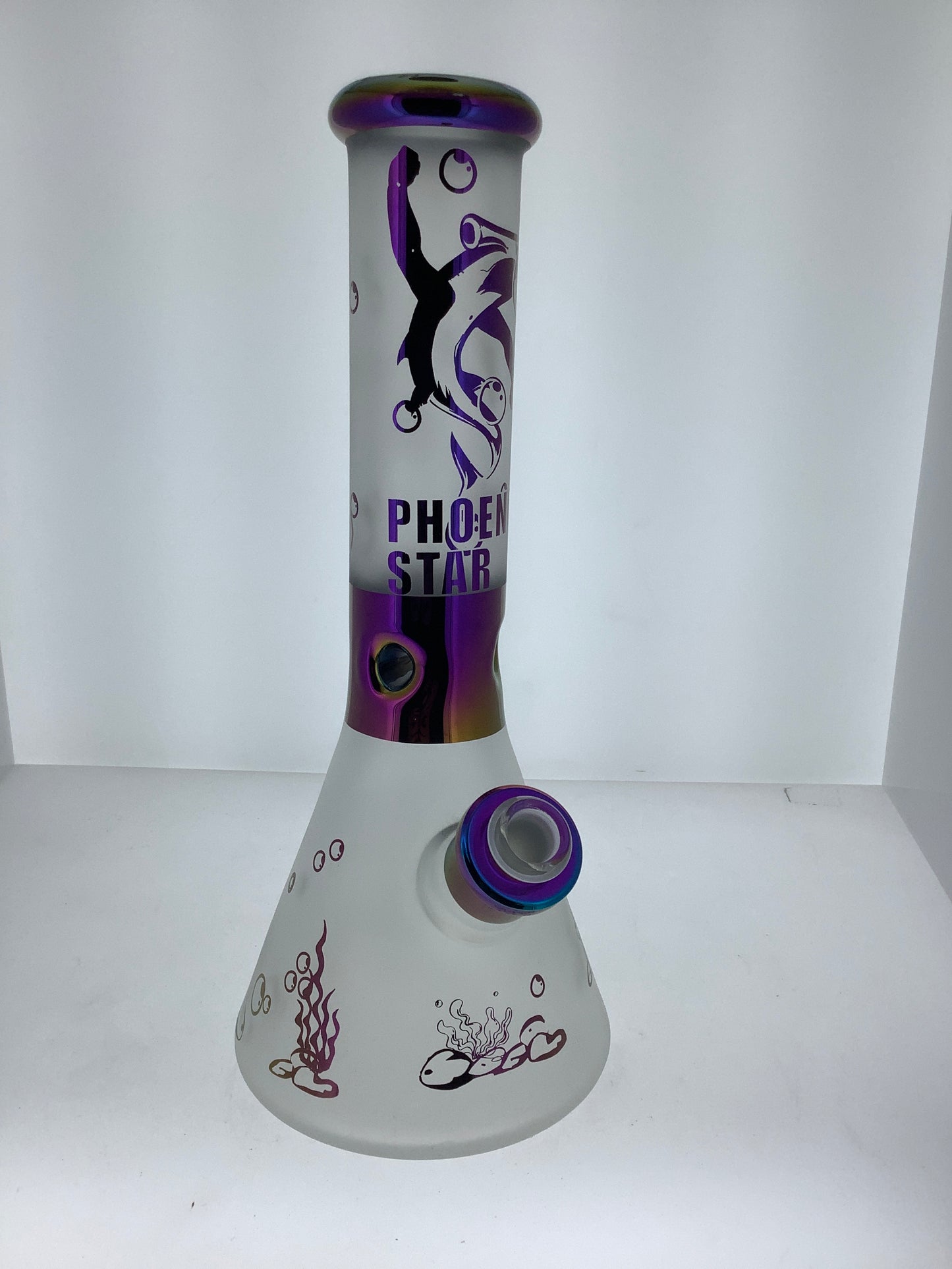 13" Phoenix Themed Electroplated Beaker