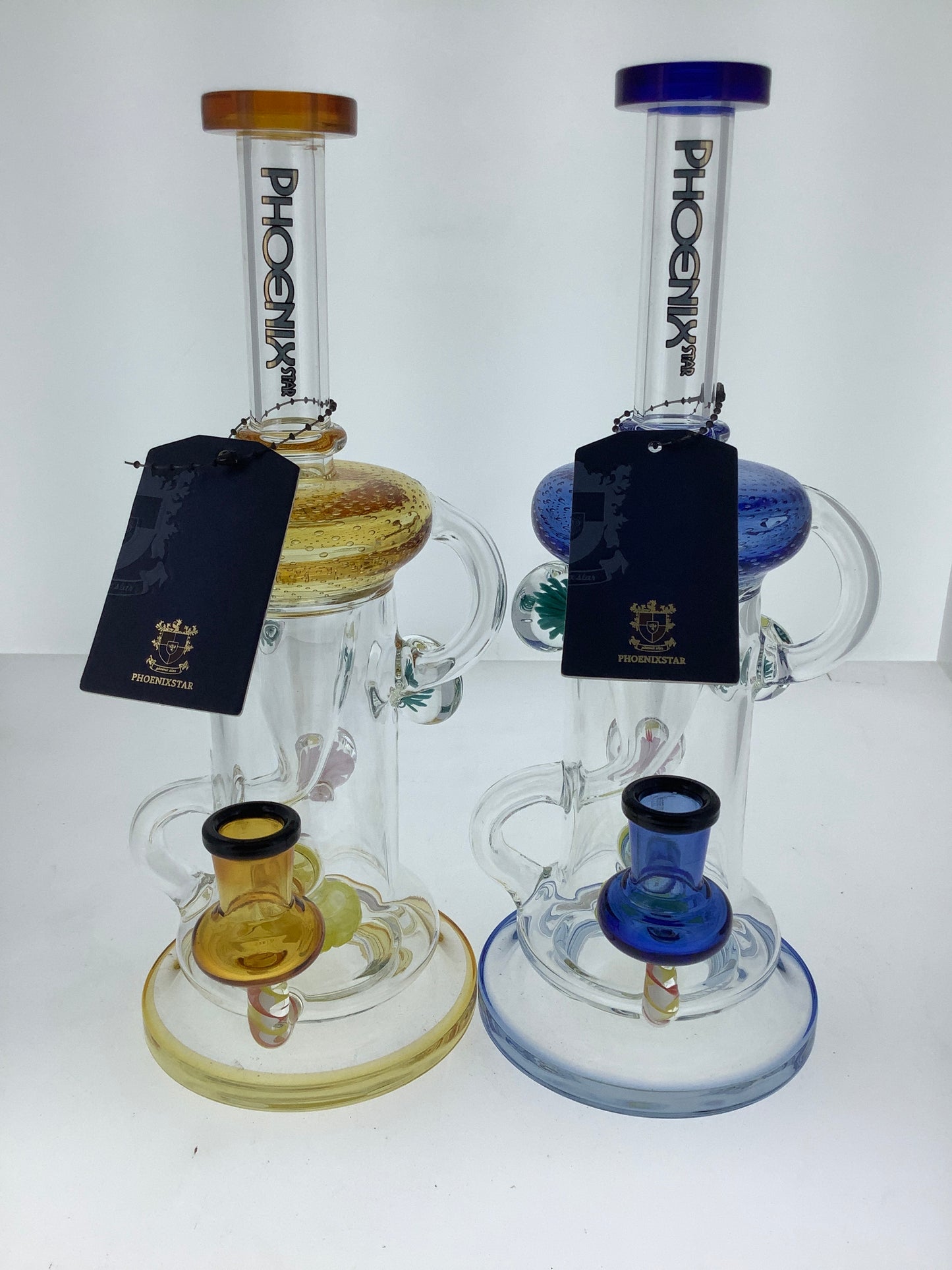 Phoenix 10" Bubble Trap Rig w/ Triple Marble