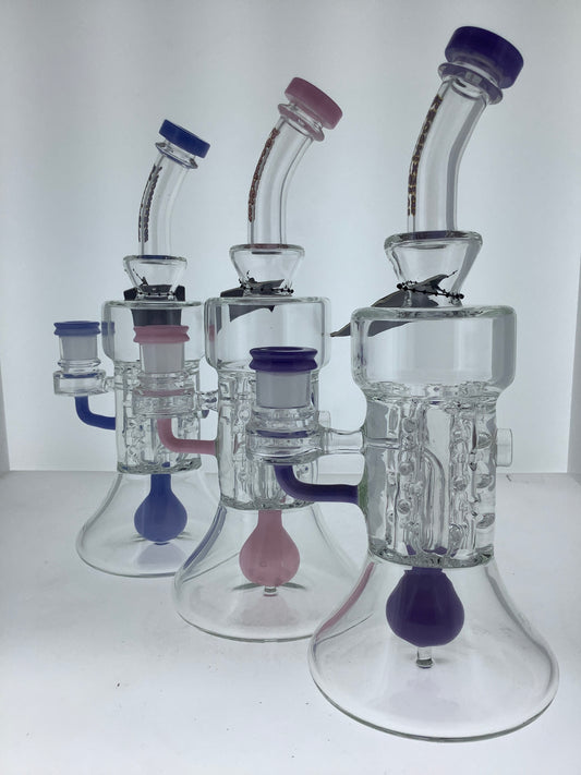 Phoenix Star 11" Glycerin Rig w/ 4 Pillar Perc