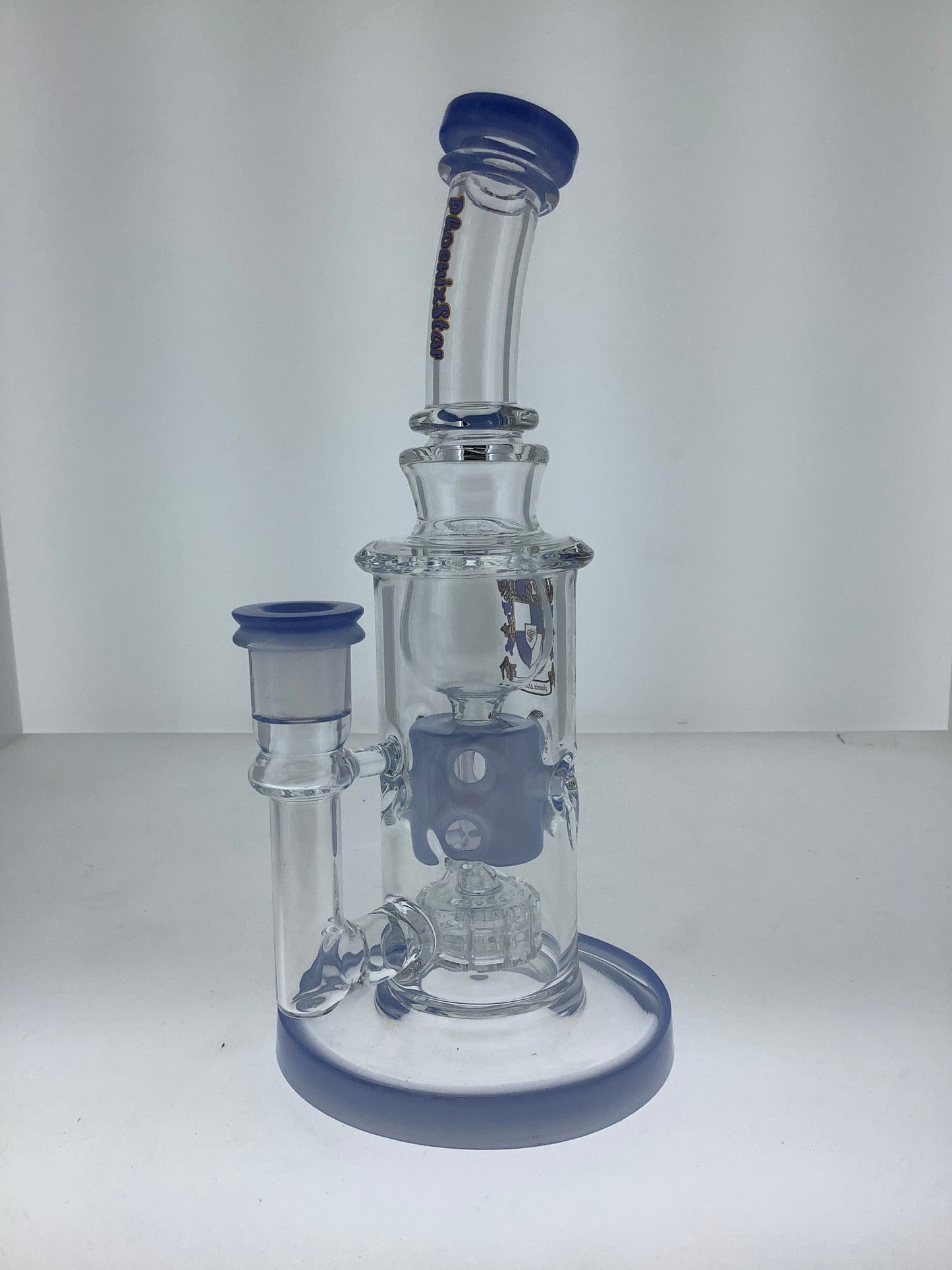 10" Phoenix Bent Neck Rig w/ Straight Fab & Matrix Perc w/ logo
