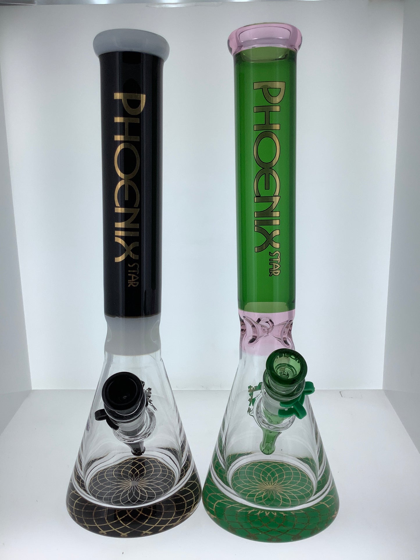 Phoenix 16" Color Neck Beaker w/ Ice Catch