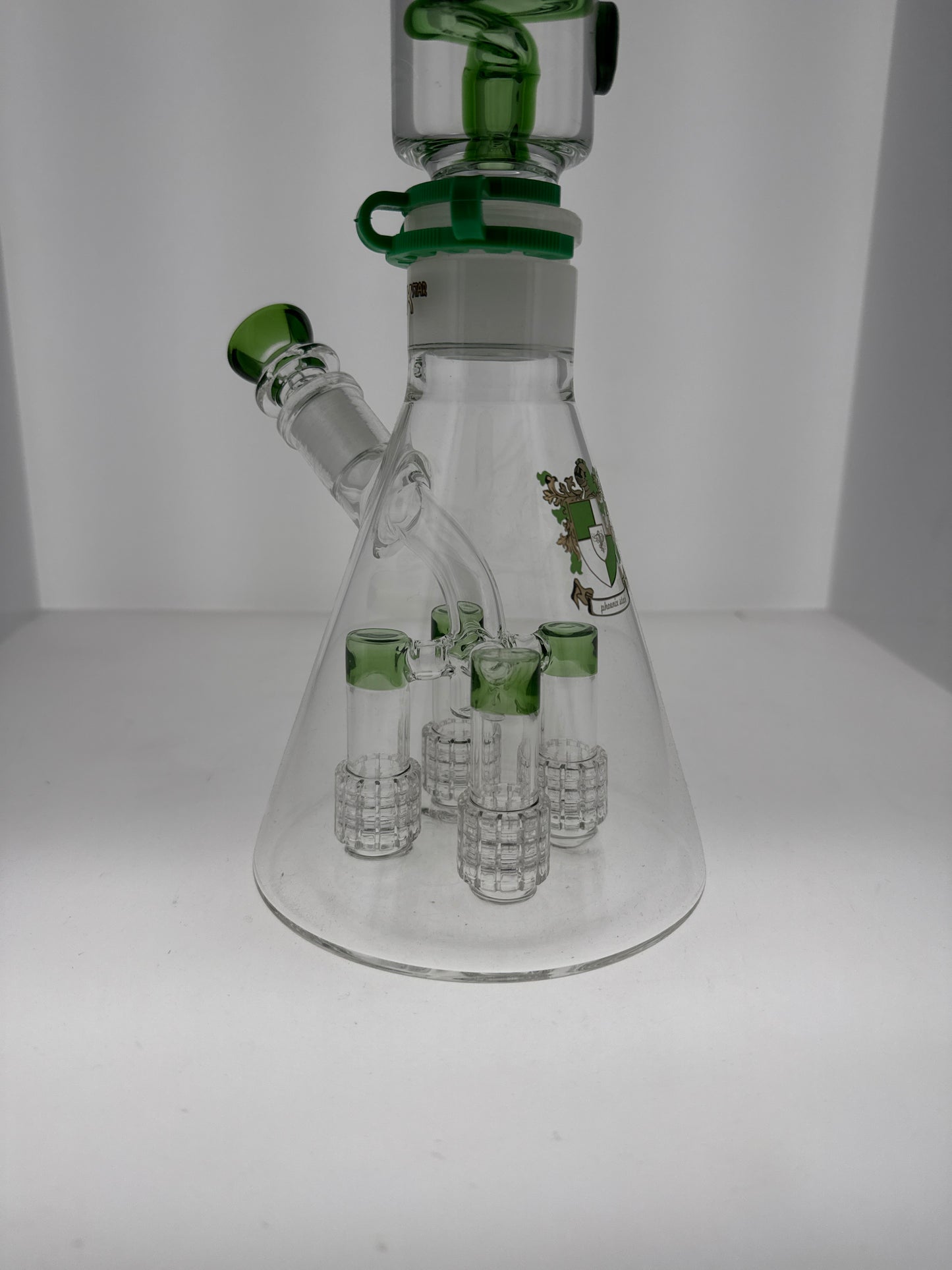 Phoenix 18" Glycerin Beaker w/ Quad Showerhead Perc