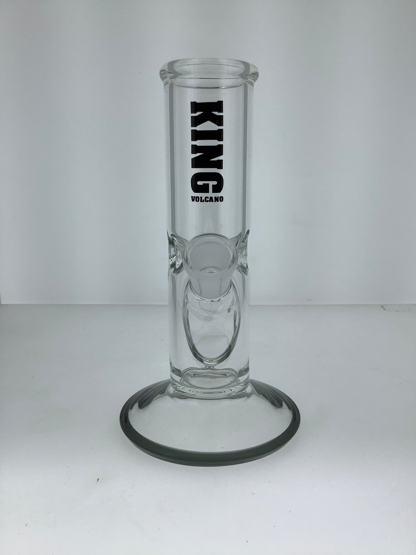 King Volcano 8.5" Straight Tube w/ Ice Catch & Color Base