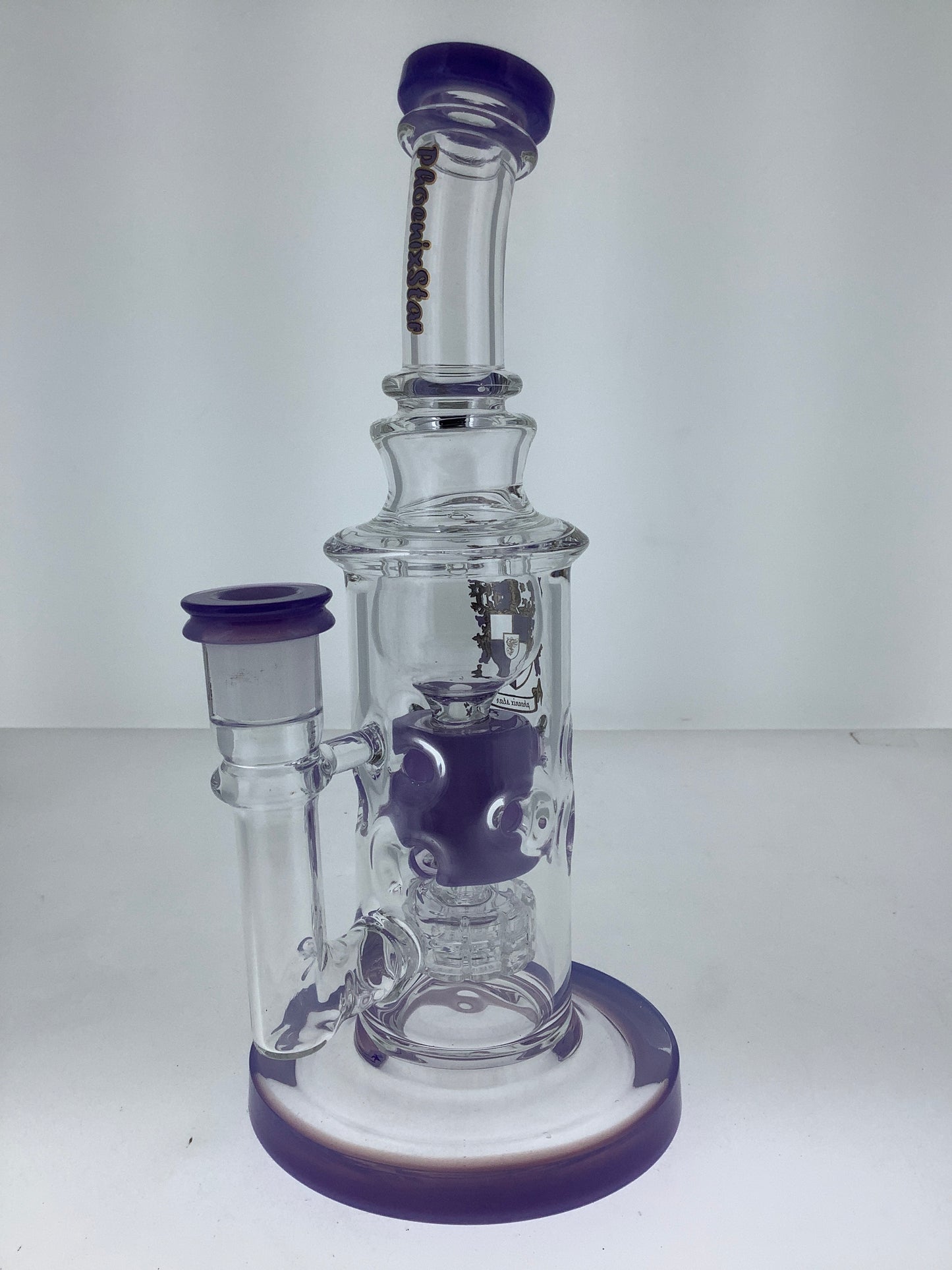 10" Phoenix Bent Neck Rig w/ Straight Fab & Matrix Perc w/ logo