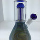11" Silver Fumed Beaker w/ Tree Arm Perc
