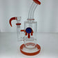 11" Bent Neck Rig w/ Honeycomb Marble & Inline Matrix
