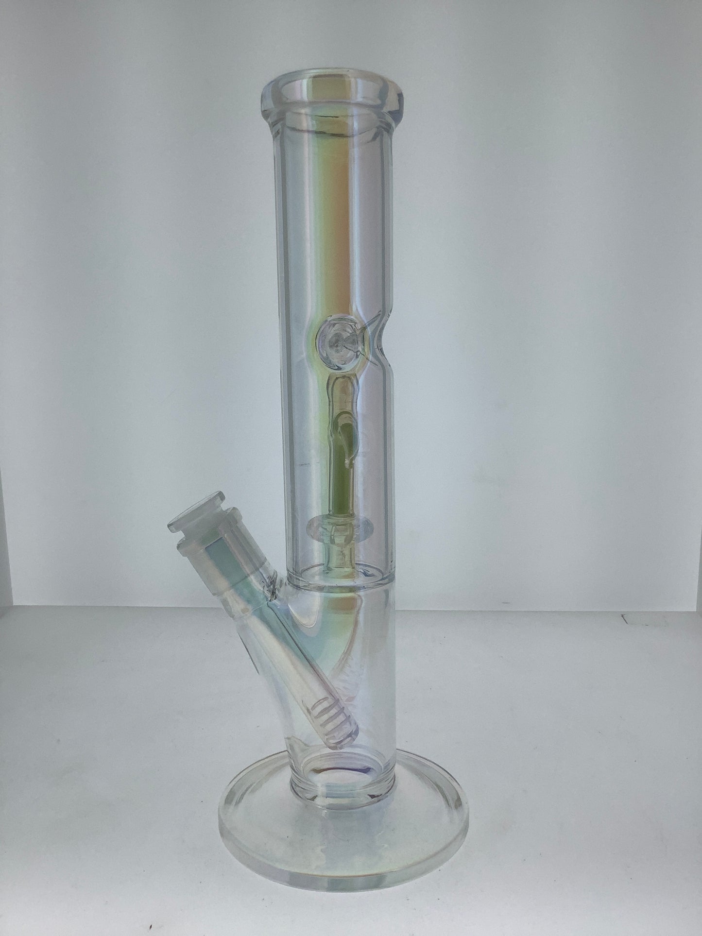 12"Holographic Straight Tube w/ UV Showerhead Perc